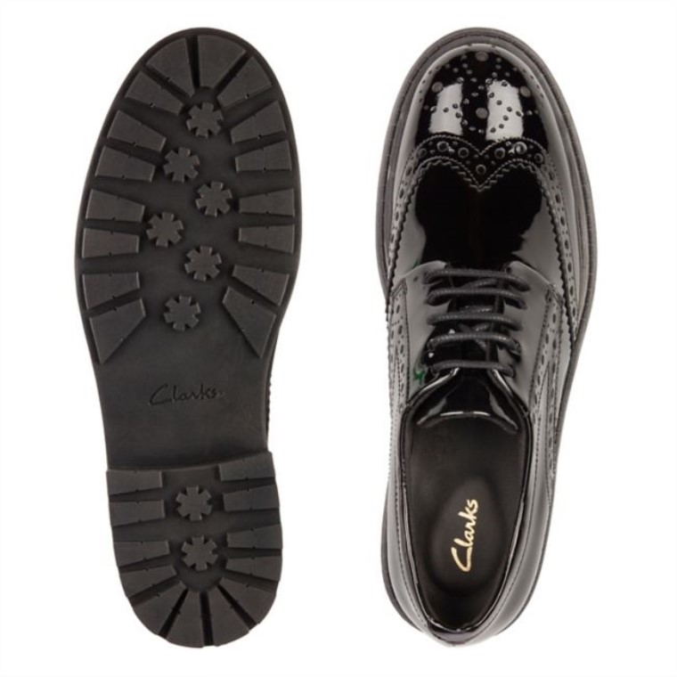 Clarks Charol Negro Orinoco 2 Límite Charol Negro