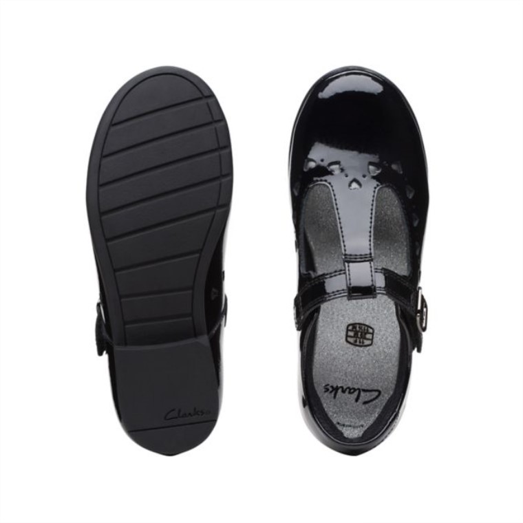 Vestido Scala Charol Negro Clarks Niño Charol Negro