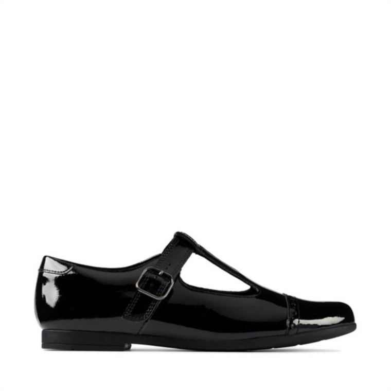 Clarks Patente Negra Scala Esperanza Juventud Patente Negra