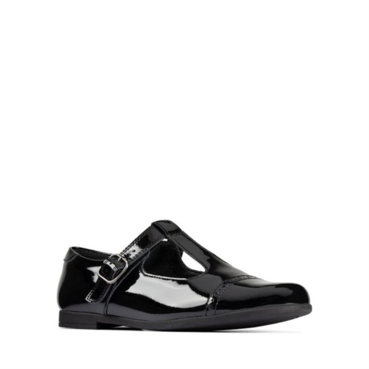 Clarks Patente Negra Scala Esperanza Juventud Patente Negra