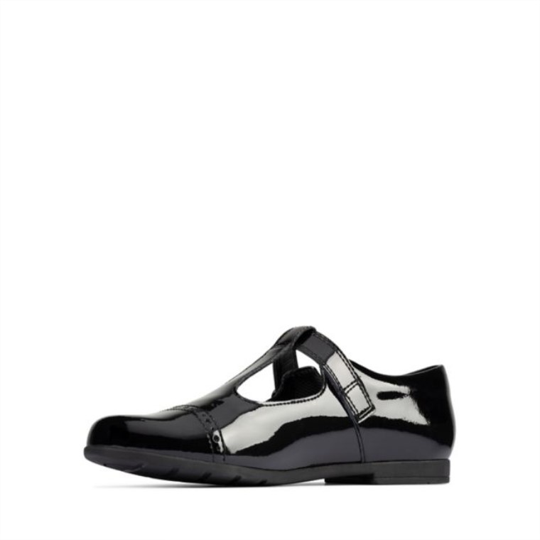 Clarks Patente Negra Scala Esperanza Juventud Patente Negra