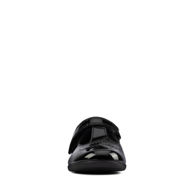 Charol Negro Clarks Scala Espíritu Niño Charol Negro