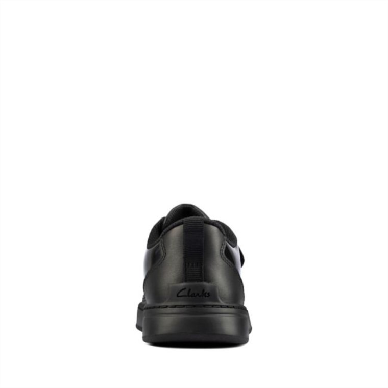 Charol Negro Clarks Vibrante G Bajo Niño Charol Negro