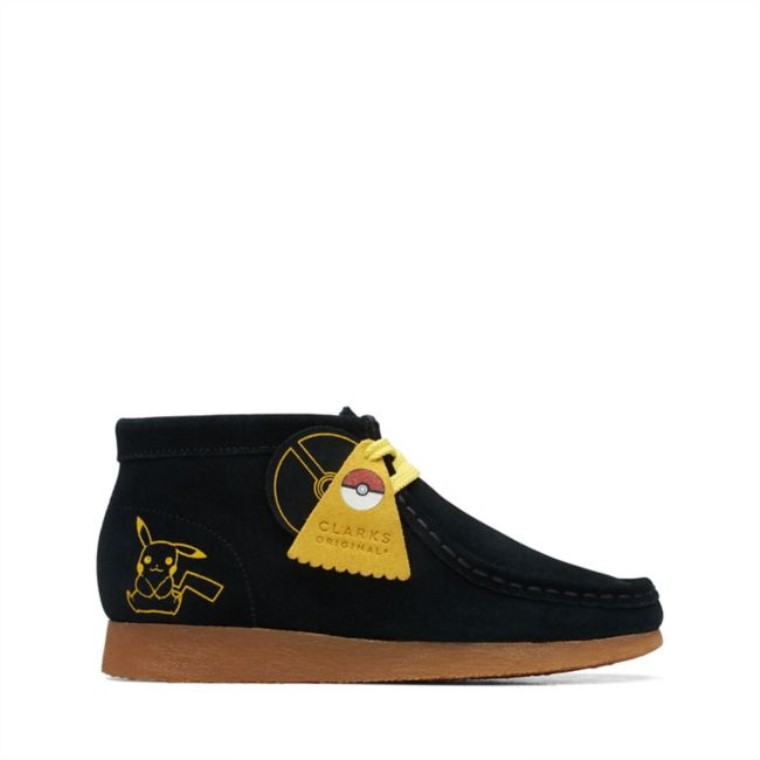 Clarks Estampado Negro Wallabee Mist Viejo Estampado Negro