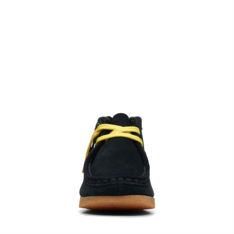 Clarks Estampado Negro Wallabee Mist Viejo Estampado Negro