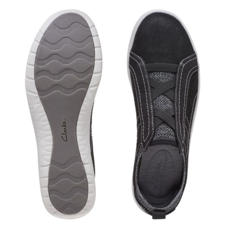 Clarks Textil Negro Adella Trace Textil Negro