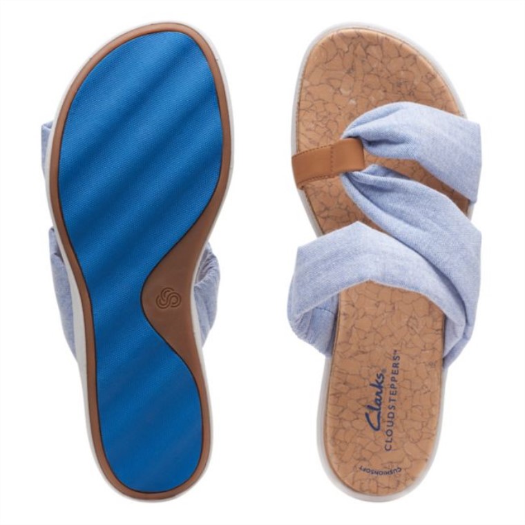 Azul Clarks Eliza Saltar Azul