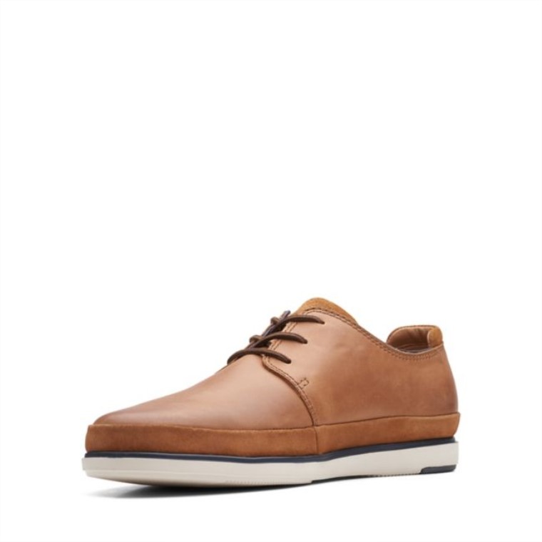 Clarks Bratton Lace Combinación De Bronceado Oscuro Combinación De Bronceado Oscuro
