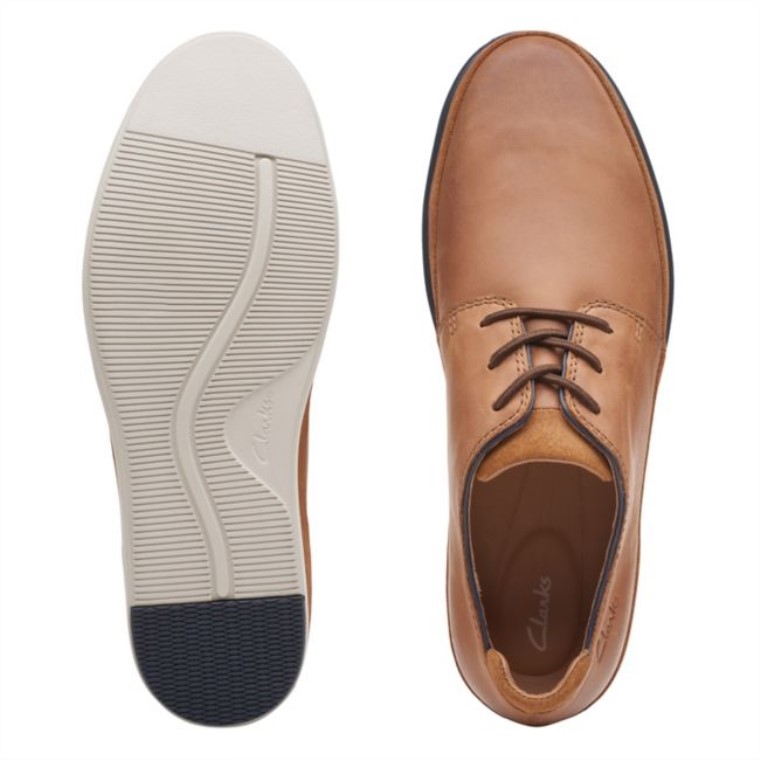 Clarks Bratton Lace Combinación De Bronceado Oscuro Combinación De Bronceado Oscuro