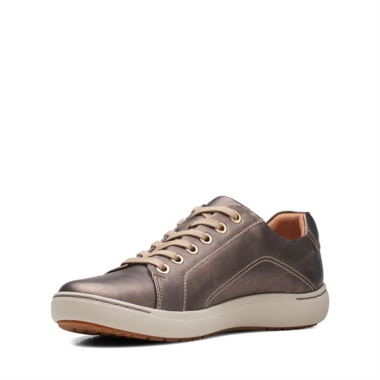 Clarks Bronce Metalizado Nalle Encaje Bronce Metalizado