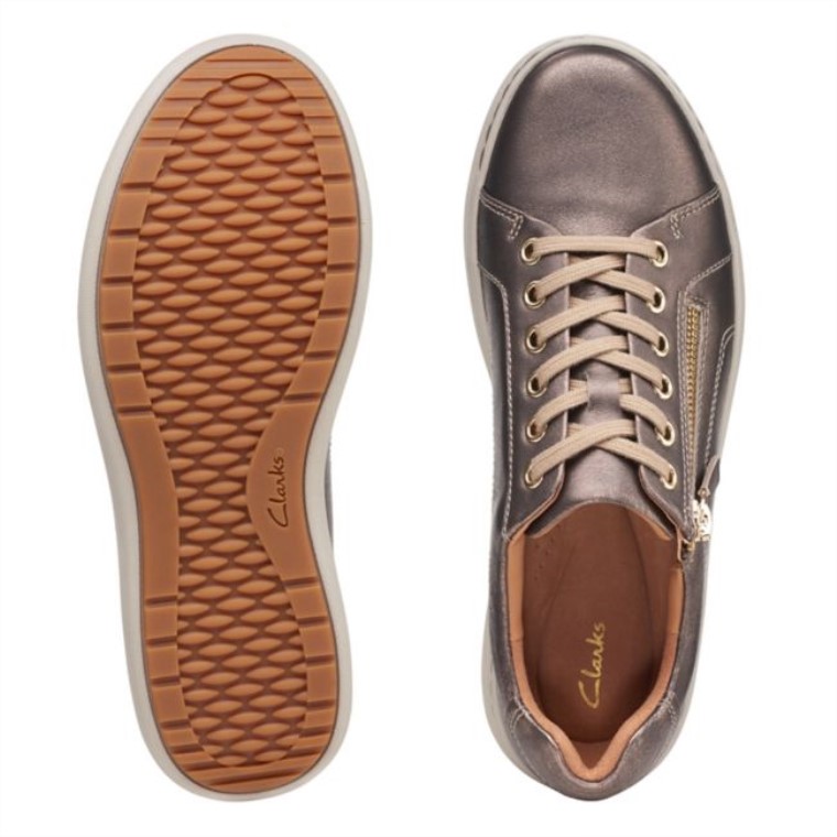 Clarks Bronce Metalizado Nalle Encaje Bronce Metalizado