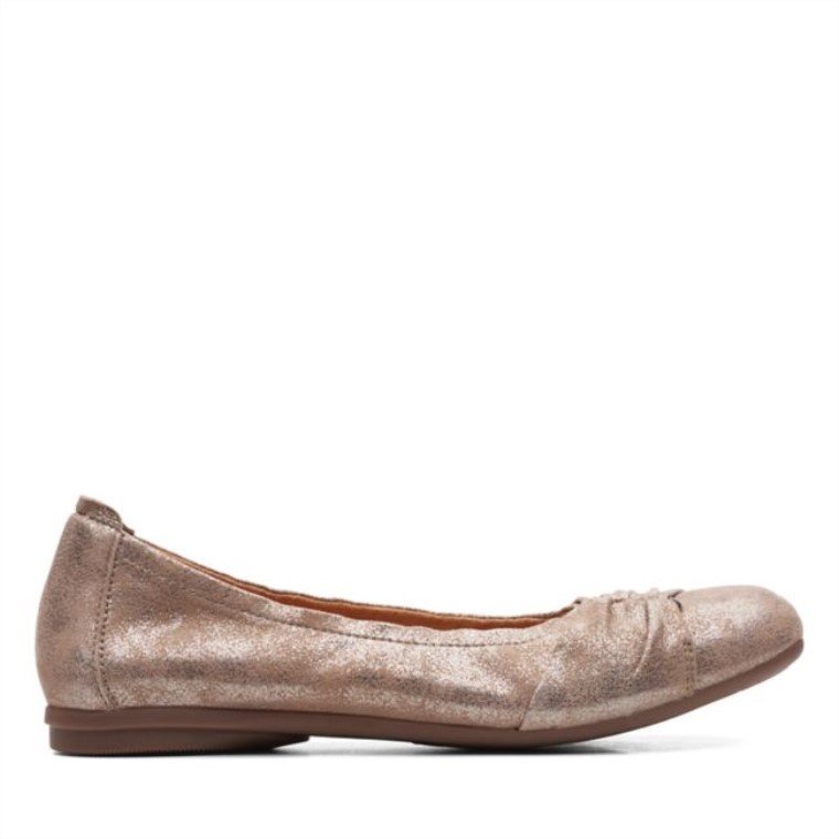 Clarks Bronce Metalizado Rena Step Bronce Metalizado