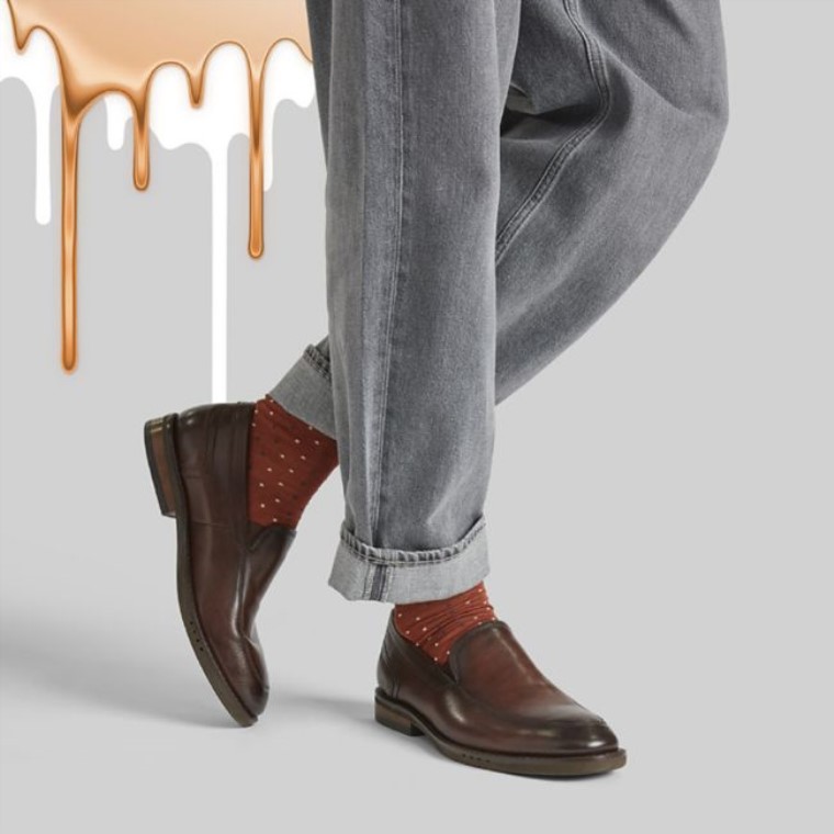 Cuero Marrón Clarks Un Hugh Encaje Cuero Marrón