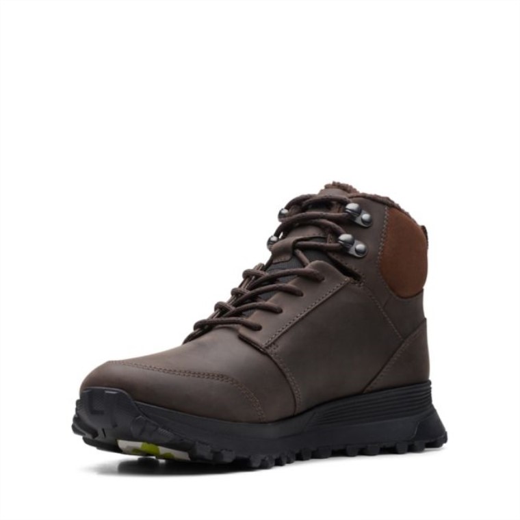 Cuero Marrón Clarks Con Forro Cálido Atl Trek Up Impermeable Marrón Cuero Con Forro Cálido