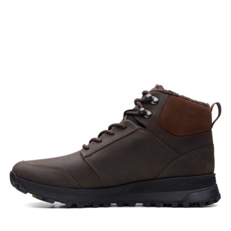 Cuero Marrón Clarks Con Forro Cálido Atl Trek Up Impermeable Marrón Cuero Con Forro Cálido