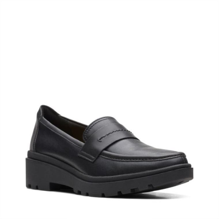 Clarks Calla Ease Cuero Negro Cuero Negro