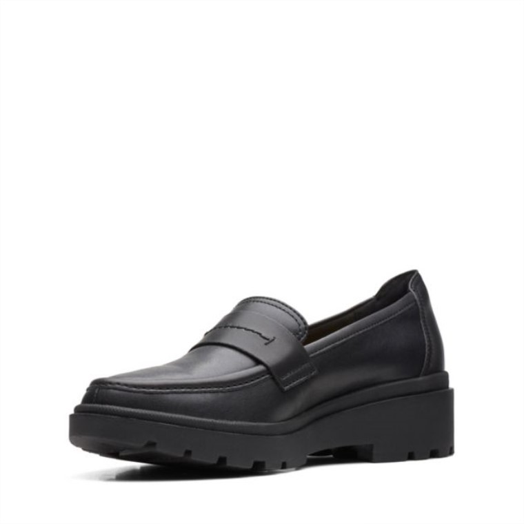 Clarks Calla Ease Cuero Negro Cuero Negro