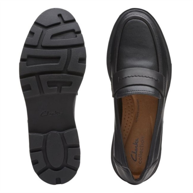 Clarks Calla Ease Cuero Negro Cuero Negro
