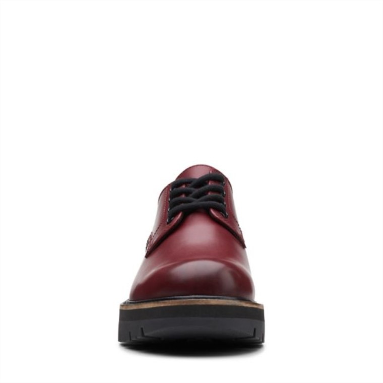 Clarks Cuero Castaño Cuero Orianna Derby Castaño