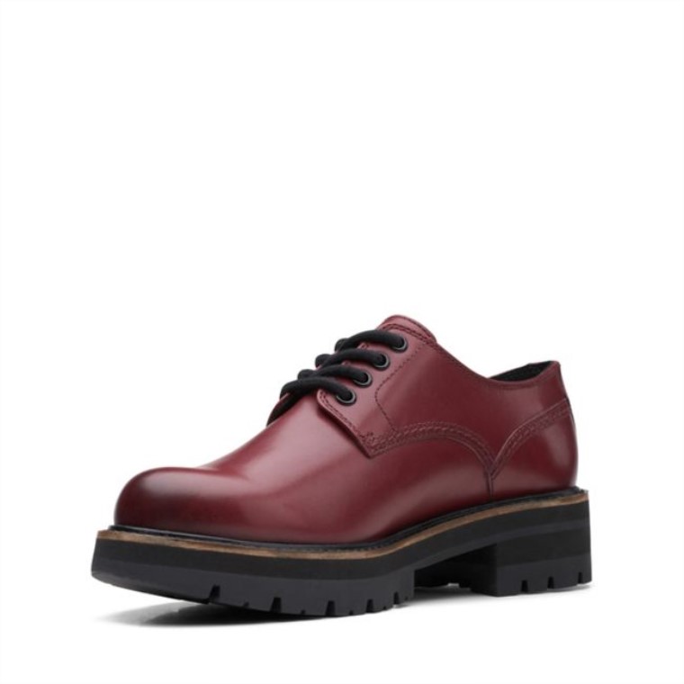 Clarks Cuero Castaño Cuero Orianna Derby Castaño