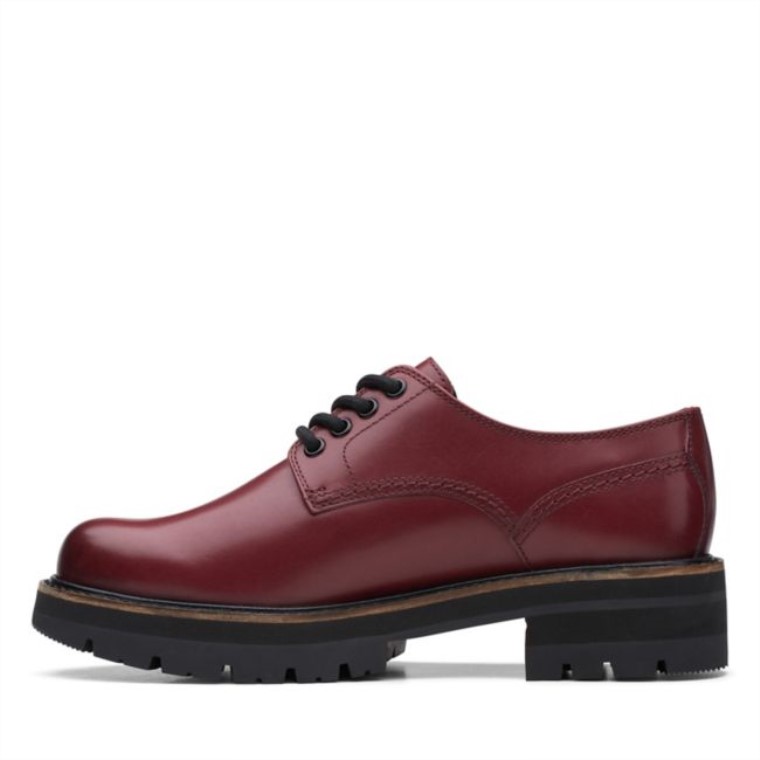 Clarks Cuero Castaño Cuero Orianna Derby Castaño