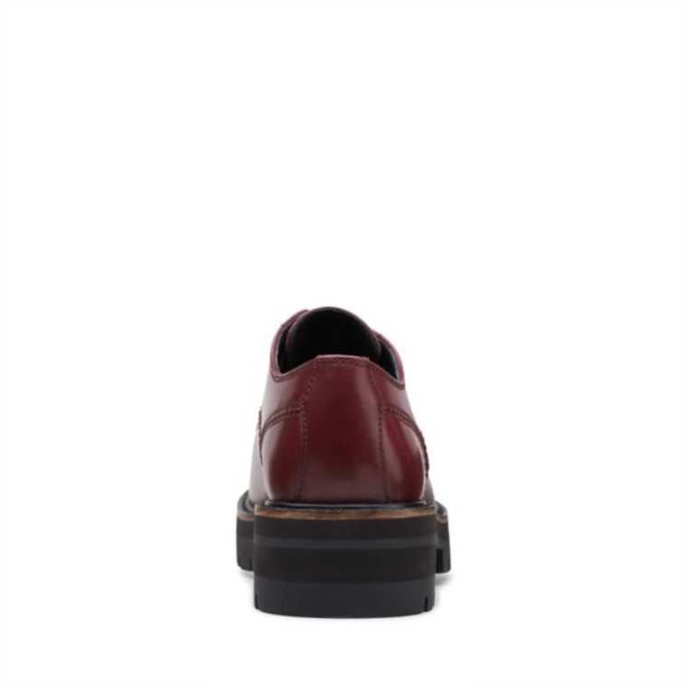 Clarks Cuero Castaño Cuero Orianna Derby Castaño