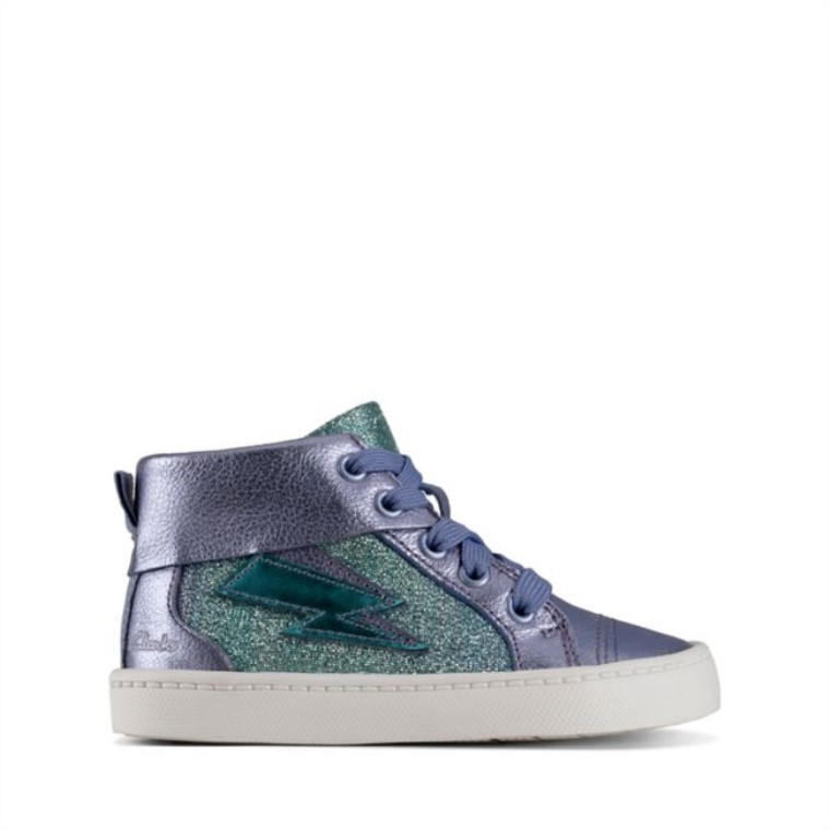 Clarks City Myth Niño Cuero Lila Cuero Lila