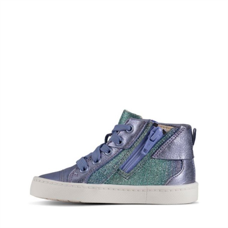Clarks City Myth Niño Cuero Lila Cuero Lila