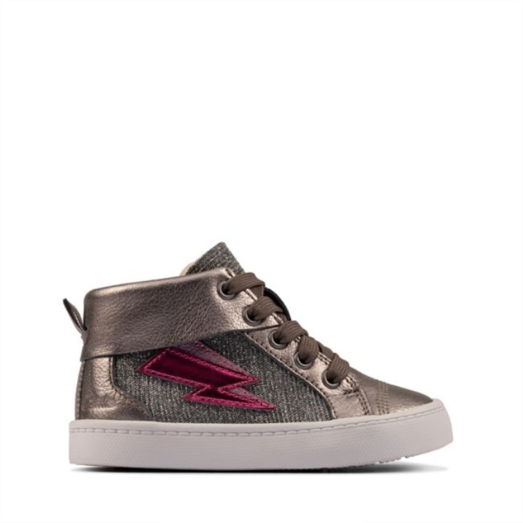 Clarks City Myth Niño Cuero Peltre Cuero Peltre