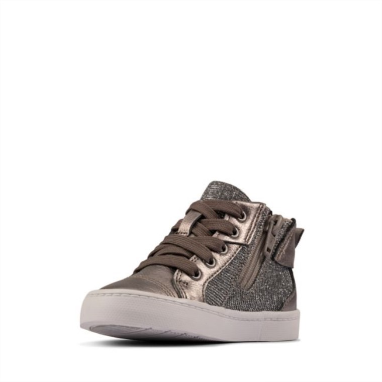 Clarks City Myth Niño Cuero Peltre Cuero Peltre