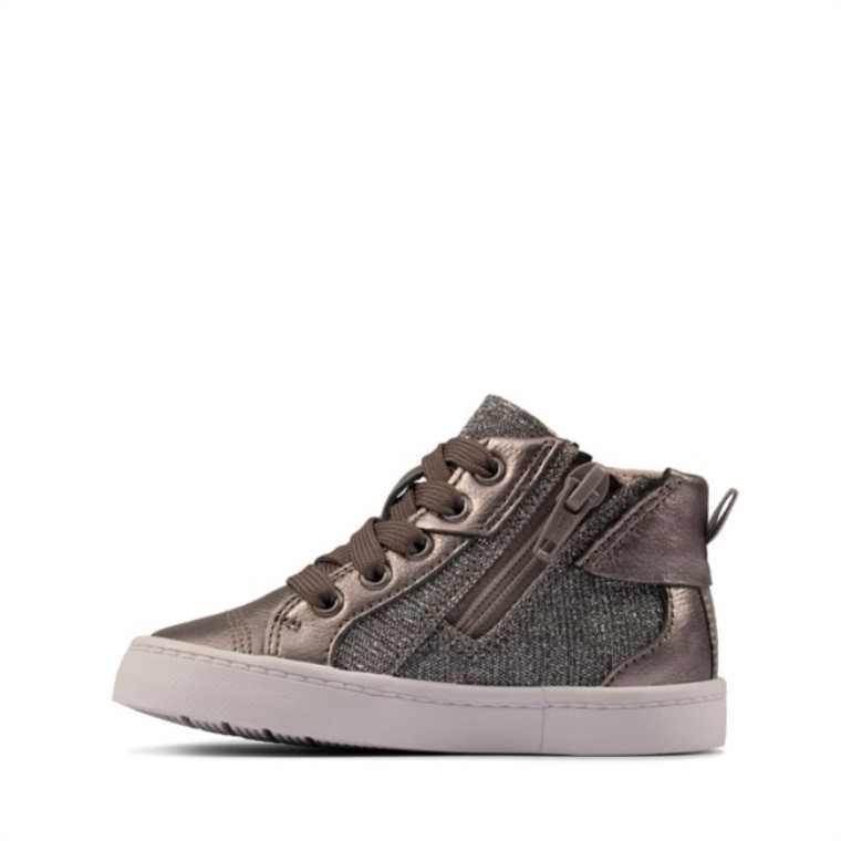 Clarks City Myth Niño Cuero Peltre Cuero Peltre