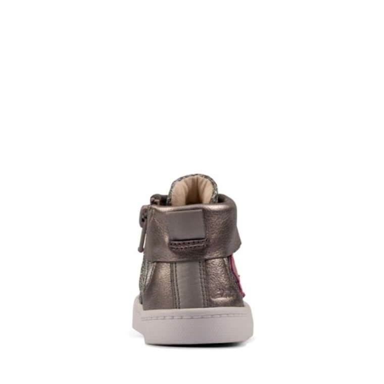 Clarks City Myth Niño Cuero Peltre Cuero Peltre