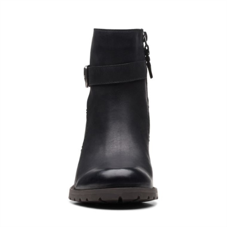 Clarks Clarkwell Hall Cuero Negro Cuero Negro