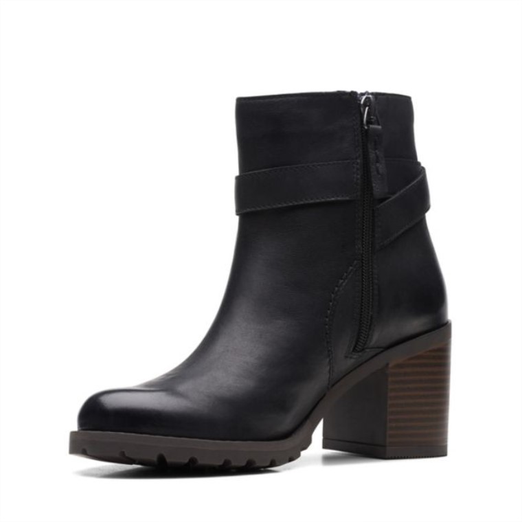 Clarks Clarkwell Hall Cuero Negro Cuero Negro
