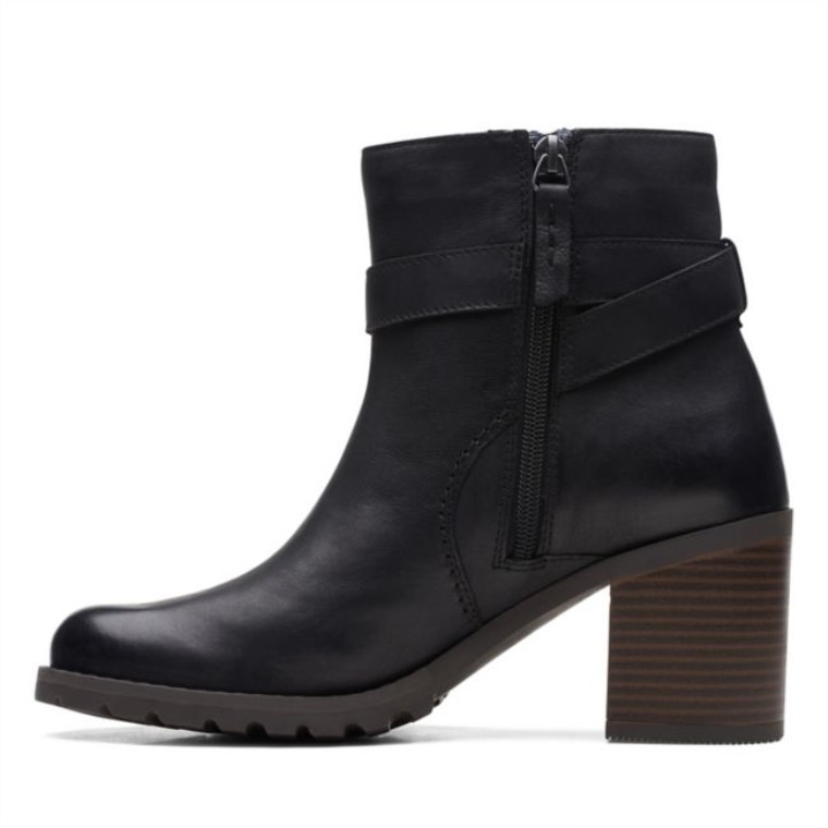 Clarks Clarkwell Hall Cuero Negro Cuero Negro