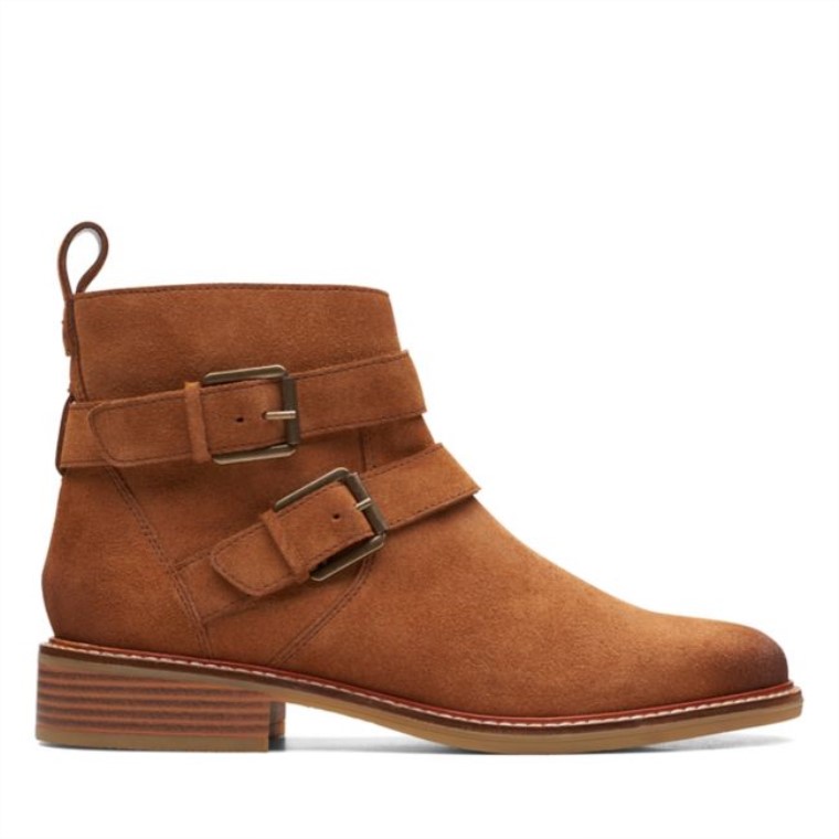 Hebilla De Colonia Clarks Ante Tostado Oscuro Ante Tostado Oscuro