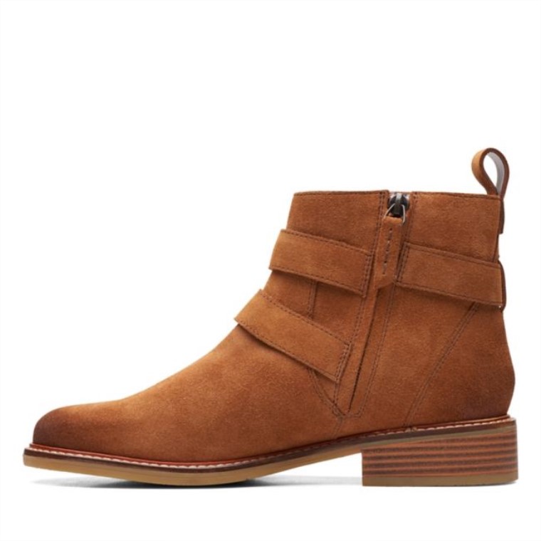Hebilla De Colonia Clarks Ante Tostado Oscuro Ante Tostado Oscuro