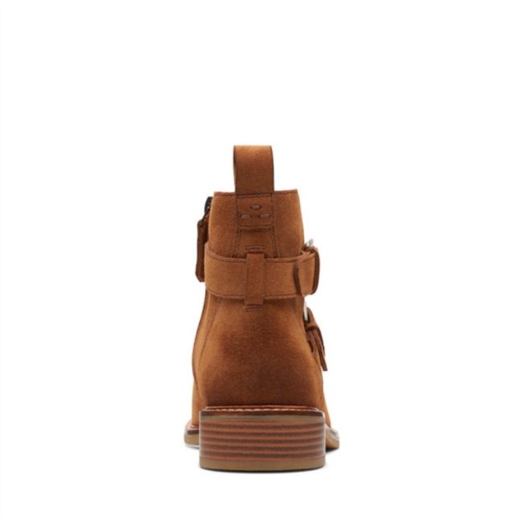 Hebilla De Colonia Clarks Ante Tostado Oscuro Ante Tostado Oscuro