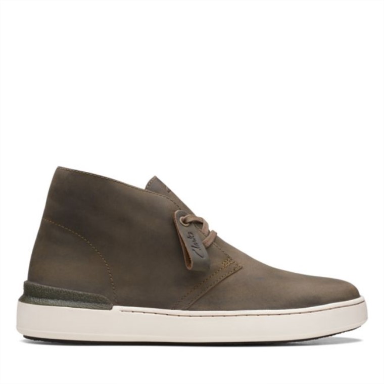 Botas Clarks Court Lite Desert Cuero Oliva Cuero Oliva