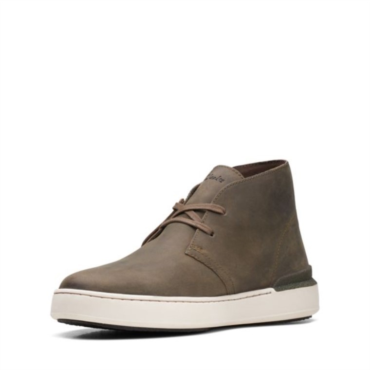 Botas Clarks Court Lite Desert Cuero Oliva Cuero Oliva