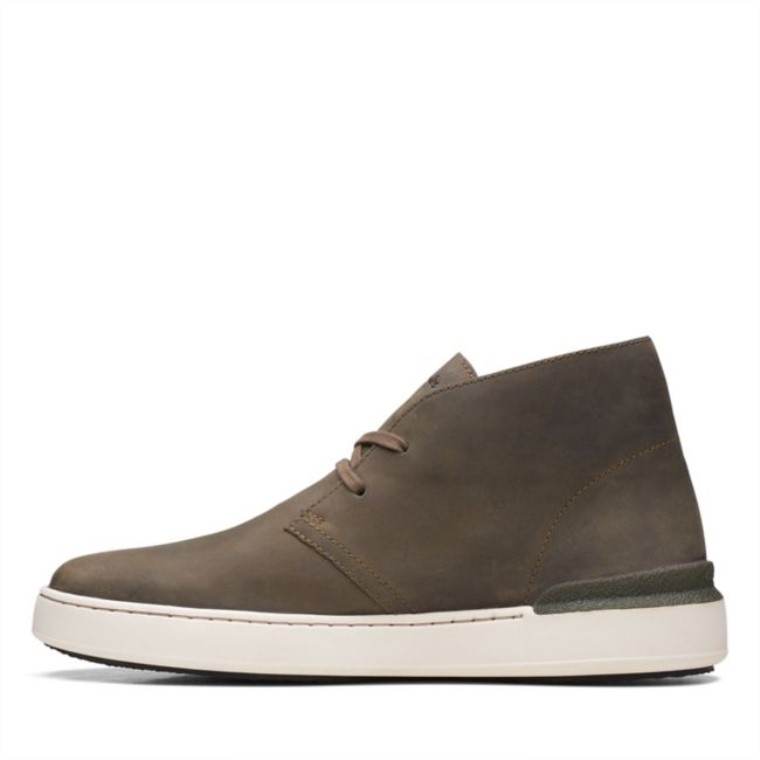 Botas Clarks Court Lite Desert Cuero Oliva Cuero Oliva