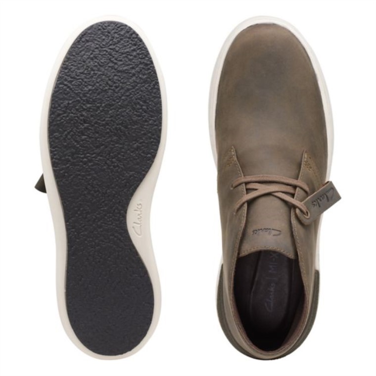 Botas Clarks Court Lite Desert Cuero Oliva Cuero Oliva