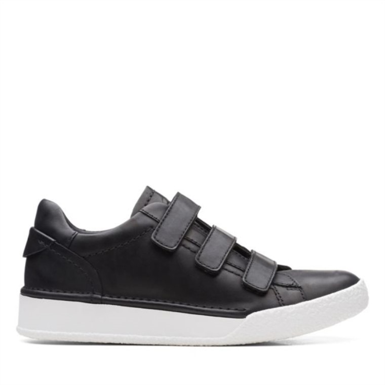 Clarks Craft Cup Correa Cuero Negro Cuero Negro