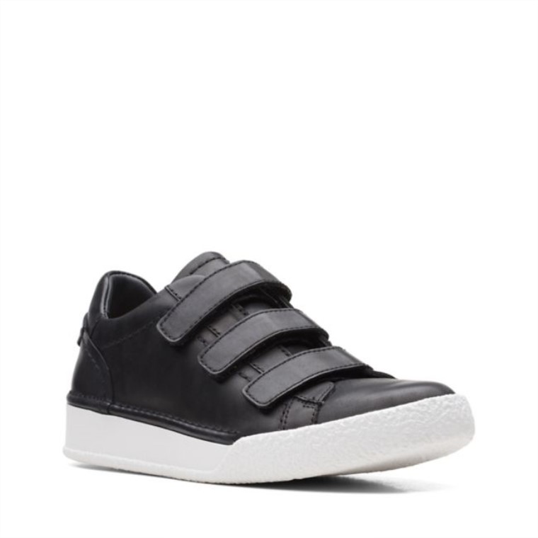 Clarks Craft Cup Correa Cuero Negro Cuero Negro