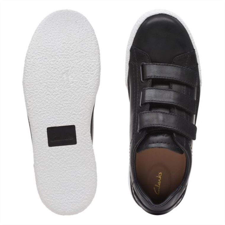 Clarks Craft Cup Correa Cuero Negro Cuero Negro