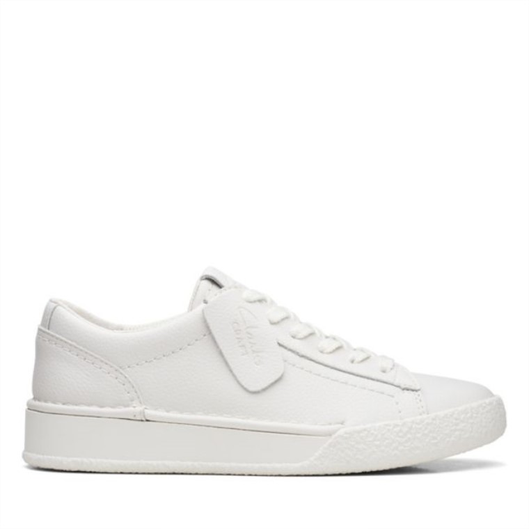Clarks Craft Cup Walk Cuero Blanco Cuero Blanco