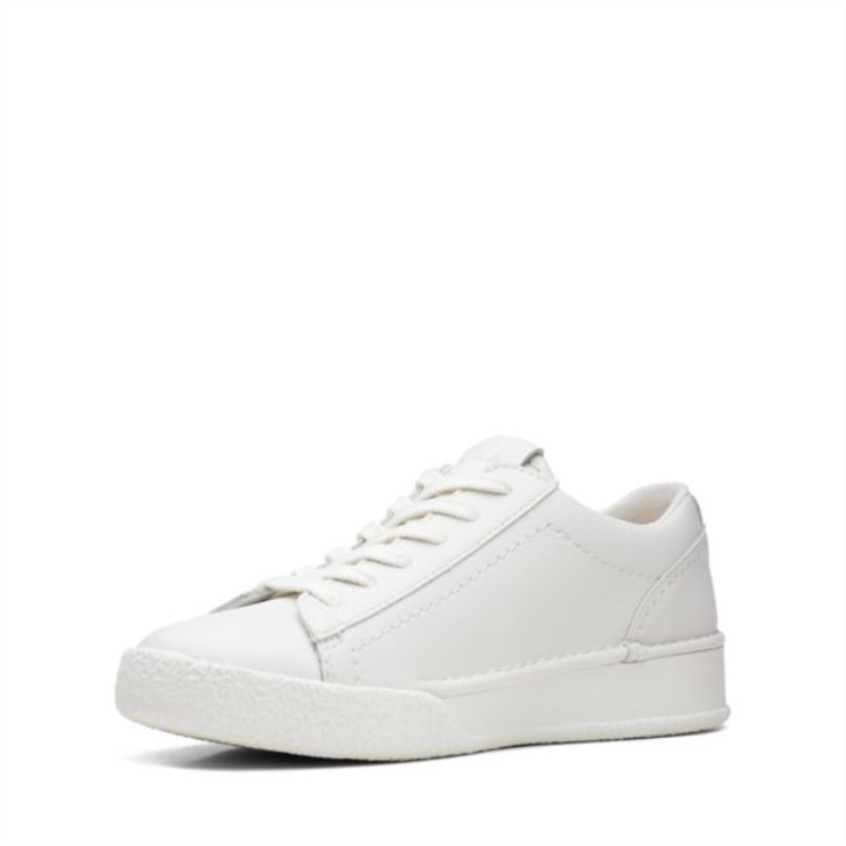 Clarks Craft Cup Walk Cuero Blanco Cuero Blanco
