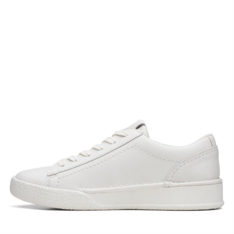 Clarks Craft Cup Walk Cuero Blanco Cuero Blanco