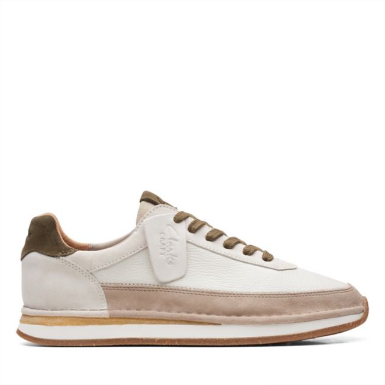 Clarks Craft Run Encaje Combi Blanco Roto Combi Blanco Roto