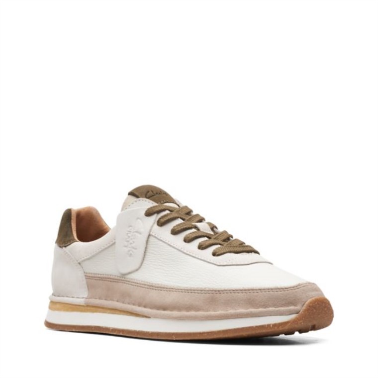 Clarks Craft Run Encaje Combi Blanco Roto Combi Blanco Roto
